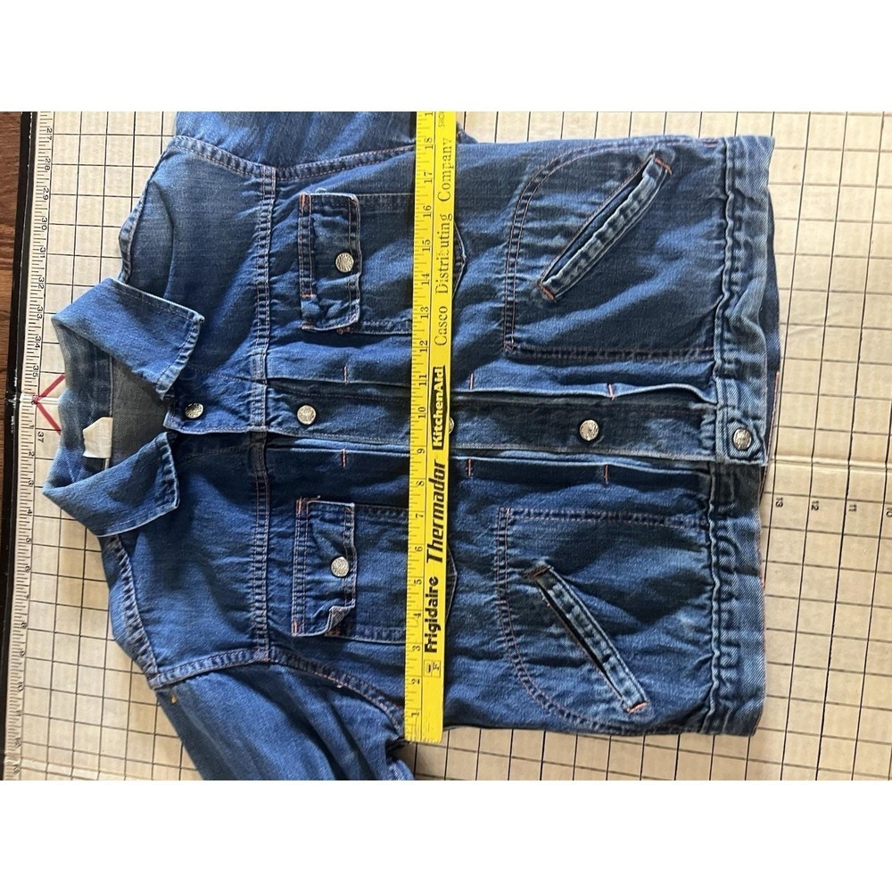 Women's Vintage 60s JCPenny Ranch craft Western Denim Jacket type 2 snap Size 40 - Picture 7 of 9